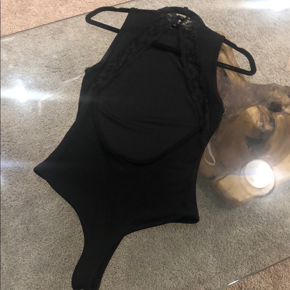 Open back black bodysuits